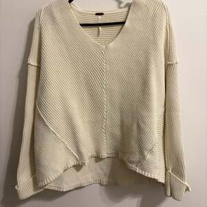 Free People We The Free Monterey Thermal V-Neck Oversized Top XS